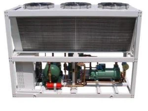 Enfriador de agua industrial enfriado por aire de fábrica de compresores de tornillo